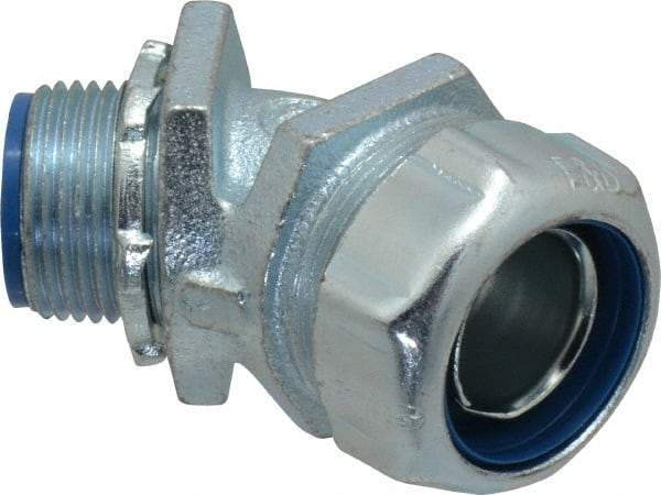 Thomas & Betts - 3/4" Trade, Malleable Iron Threaded Angled Liquidtight Conduit Connector - Insulated - A1 Tooling