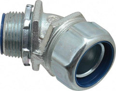 Thomas & Betts - 1" Trade, Malleable Iron Threaded Angled Liquidtight Conduit Connector - Insulated - A1 Tooling