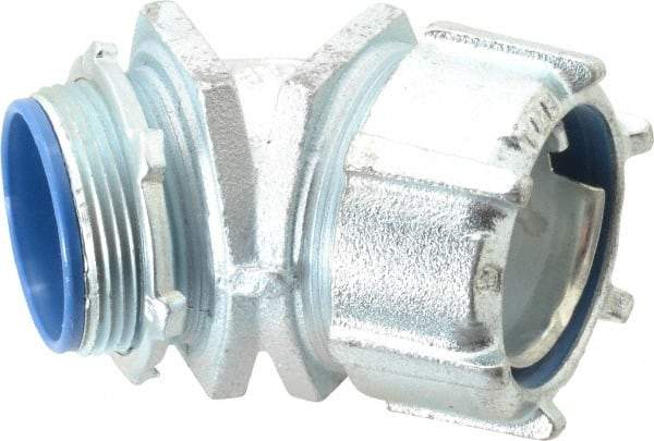 Thomas & Betts - 1-1/2" Trade, Malleable Iron Threaded Angled Liquidtight Conduit Connector - Insulated - A1 Tooling