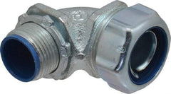 Thomas & Betts - 3/4" Trade, Malleable Iron Threaded Angled Liquidtight Conduit Connector - Insulated - A1 Tooling