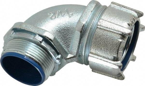 Thomas & Betts - 1-1/2" Trade, Malleable Iron Threaded Angled Liquidtight Conduit Connector - Insulated - A1 Tooling