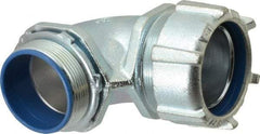 Thomas & Betts - 2" Trade, Malleable Iron Threaded Angled Liquidtight Conduit Connector - Insulated - A1 Tooling