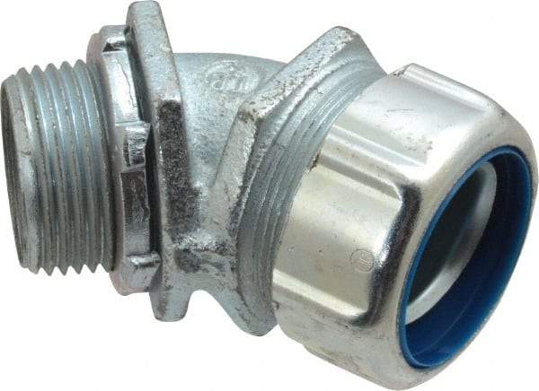 Thomas & Betts - 1" Trade, Malleable Iron Threaded Angled Liquidtight Conduit Connector - Noninsulated - A1 Tooling