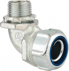 Thomas & Betts - 1/2" Trade, Malleable Iron Threaded Angled Liquidtight Conduit Connector - Noninsulated - A1 Tooling