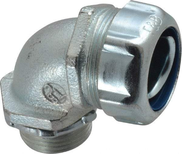 Thomas & Betts - 3/4" Trade, Malleable Iron Threaded Angled Liquidtight Conduit Connector - Noninsulated - A1 Tooling