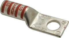 Thomas & Betts - 3/0 AWG Noninsulated Compression Connection Square Ring Terminal - 1/2" Stud, 2.7" OAL x 0.92" Wide, Tin Plated Copper Contact - A1 Tooling