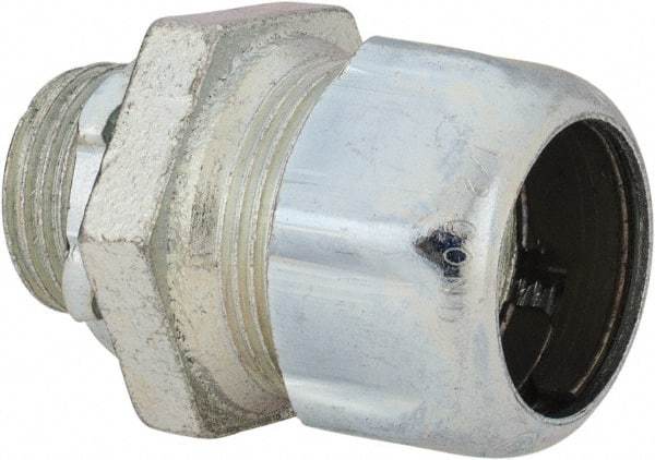 Thomas & Betts - 1/2" Trade, Malleable Iron Compression Straight Rigid/Intermediate (IMC) Conduit Connector - Noninsulated - A1 Tooling