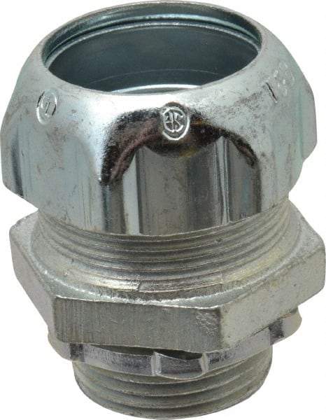 Thomas & Betts - 3/4" Trade, Malleable Iron Compression Straight Rigid/Intermediate (IMC) Conduit Connector - Noninsulated - A1 Tooling