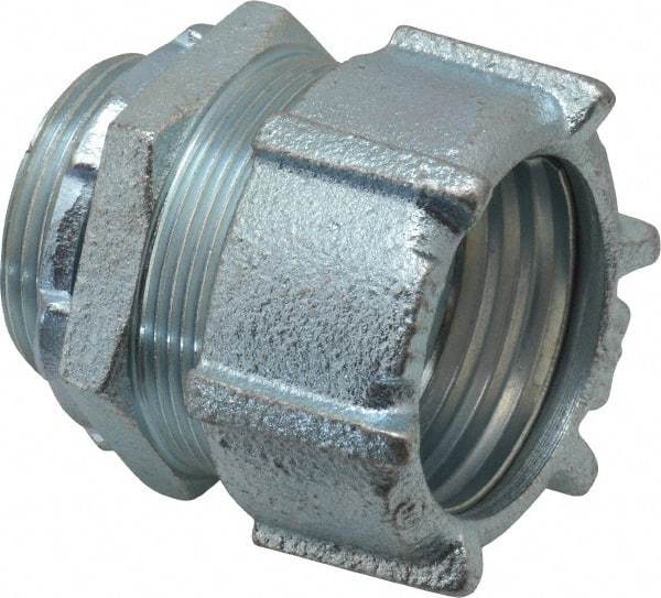 Thomas & Betts - 1-1/4" Trade, Malleable Iron Compression Straight Rigid/Intermediate (IMC) Conduit Connector - Noninsulated - A1 Tooling