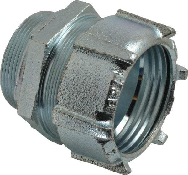 Thomas & Betts - 2" Trade, Malleable Iron Compression Straight Rigid/Intermediate (IMC) Conduit Connector - Noninsulated - A1 Tooling