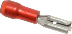 Thomas & Betts - 22 to 18 AWG, Nylon, Partially Insulated, Female Wire Disconnect - 0.11 Inch Wide Tab, Red, RoHS Compliant, UL 94 V-2 - A1 Tooling