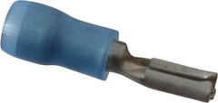 Thomas & Betts - 16 to 14 AWG, Nylon, Fully Insulated, Female Wire Disconnect - 0.11 Inch Wide Tab, Blue, RoHS Compliant, UL 94 V-2 - A1 Tooling