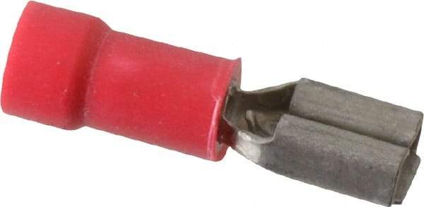 Thomas & Betts - 22 to 18 AWG, Vinyl, Fully Insulated, Female Wire Disconnect - 3/16 Inch Wide Tab, Red, CSA Certified, RoHS Compliant, UL 94 V-0, UL File E66716, UL Listed - A1 Tooling