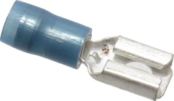 Thomas & Betts - 16 to 14 AWG, Nylon, Fully Insulated, Female Wire Disconnect - 1/4 Inch Wide Tab, Blue, CSA Certified, RoHS Compliant, UL 94 V-2, UL File E66716, UL Listed - A1 Tooling