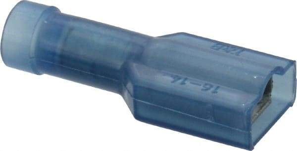 Thomas & Betts - 16 to 14 AWG, Nylon, Fully Insulated, Female Wire Disconnect - 1/4 Inch Wide Tab, Blue, CSA Certified, RoHS Compliant, UL 94 V-2, UL File E66716, UL Listed - A1 Tooling