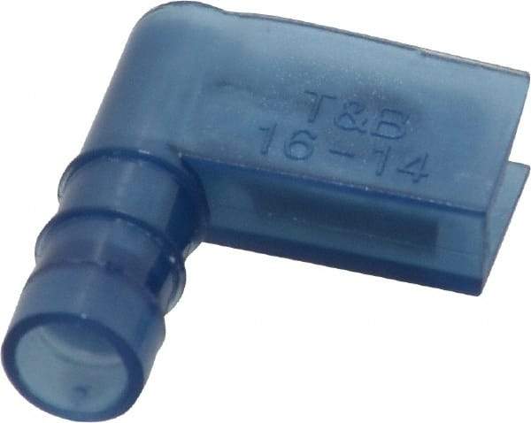 Thomas & Betts - 16 to 14 AWG, Nylon, Fully Insulated, Female Wire Disconnect - 1/4 Inch Wide Tab, Blue, CSA Certified, RoHS Compliant, UL 94 V-2, UL File E66716, UL Listed - A1 Tooling