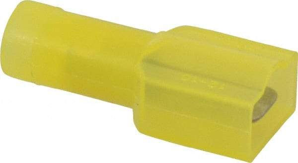 Thomas & Betts - 12 to 10 AWG, Nylon, Fully Insulated, Male Wire Disconnect - 1/4 Inch Wide Tab, Yellow, CSA Certified, RoHS Compliant, UL 94 V-0, UL File E66716, UL Listed - A1 Tooling