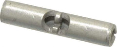 Thomas & Betts - 22 to 18 AWG Compatible, Noninsulated, Crimp-On Butt Splice Terminal - 2 Wire Entries, Copper Contacts, Tin Contact Plating, 0.62" OAL, Red - A1 Tooling