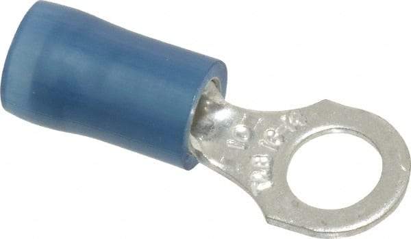 Thomas & Betts - 18-14 AWG Partially Insulated Crimp Connection D Shaped Ring Terminal - #10 Stud, 0.89" OAL x 0.31" Wide, Tin Plated Copper Contact - A1 Tooling