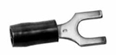 Thomas & Betts - #10 Stud, 22 to 16 AWG Compatible, Partially Insulated, Crimp Connection, Locking Fork Terminal - A1 Tooling