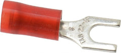 Thomas & Betts - #6 Stud, 22 to 16 AWG Compatible, Partially Insulated, Crimp Connection, Standard Fork Terminal - A1 Tooling