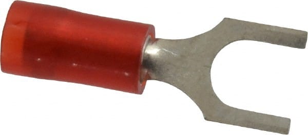 Thomas & Betts - #10 Stud, 22 to 16 AWG Compatible, Partially Insulated, Crimp Connection, Standard Fork Terminal - A1 Tooling