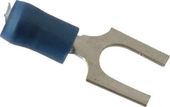 Thomas & Betts - 1/4" Stud, 18 to 14 AWG Compatible, Partially Insulated, Crimp Connection, Standard Fork Terminal - A1 Tooling