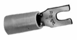 Thomas & Betts - #10 Stud, 18 to 14 AWG Compatible, Partially Insulated, Crimp Connection, Locking Fork Terminal - A1 Tooling