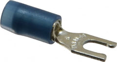 Thomas & Betts - #6 Stud, 18 to 14 AWG Compatible, Partially Insulated, Crimp Connection, Locking Fork Terminal - A1 Tooling