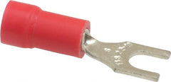 Thomas & Betts - #6 Stud, 22 to 16 AWG Compatible, Partially Insulated, Crimp Connection, Standard Fork Terminal - A1 Tooling