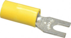 Thomas & Betts - #6 Stud, 12 to 10 AWG Compatible, Partially Insulated, Crimp Connection, Standard Fork Terminal - A1 Tooling