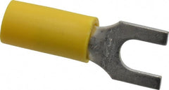 Thomas & Betts - #10 Stud, 12 to 10 AWG Compatible, Partially Insulated, Crimp Connection, Standard Fork Terminal - A1 Tooling