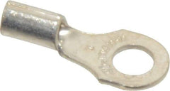 Thomas & Betts - 18-14 AWG Noninsulated Crimp Connection D Shaped Ring Terminal - #8 Stud, 3/4" OAL x 0.31" Wide, Tin Plated Copper Contact - A1 Tooling