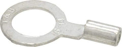 Thomas & Betts - 18-14 AWG Noninsulated Crimp Connection D Shaped Ring Terminal - 5/16" Stud, 0.93" OAL x 1/2" Wide, Tin Plated Copper Contact - A1 Tooling