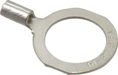 Thomas & Betts - 18-14 AWG Noninsulated Crimp Connection D Shaped Ring Terminal - 1/2" Stud, 1.06" OAL x 0.72" Wide, Tin Plated Copper Contact - A1 Tooling