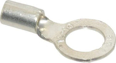 Thomas & Betts - 12-10 AWG Noninsulated Crimp Connection D Shaped Ring Terminal - 5/16" Stud, 0.98" OAL x 1/2" Wide, Tin Plated Copper Contact - A1 Tooling