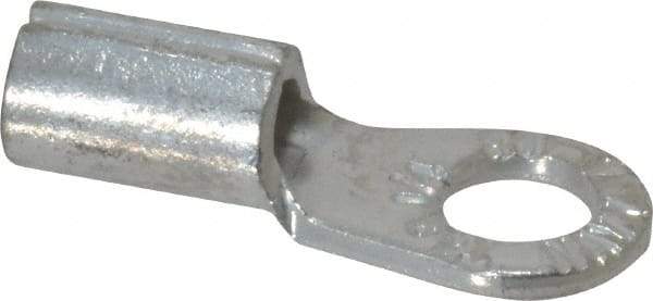 Thomas & Betts - 8 AWG Noninsulated Crimp Connection Circular Ring Terminal - 1/4" Stud, 1.13" OAL x 0.48" Wide, Tin Plated Copper Contact - A1 Tooling