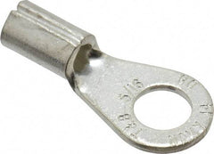 Thomas & Betts - 8 AWG Noninsulated Crimp Connection Circular Ring Terminal - 5/16" Stud, 1.32" OAL x 0.59" Wide, Tin Plated Copper Contact - A1 Tooling