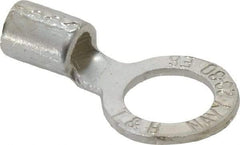 Thomas & Betts - 6 AWG Noninsulated Crimp Connection Circular Ring Terminal - 1/2" Stud, 1.49" OAL x 0.82" Wide, Tin Plated Copper Contact - A1 Tooling