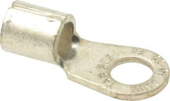 Thomas & Betts - 4 AWG Noninsulated Crimp Connection Circular Ring Terminal - 5/16" Stud, 1.35" OAL x 0.6" Wide, Tin Plated Copper Contact - A1 Tooling