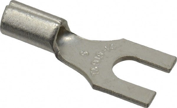 Thomas & Betts - #6 Stud, 18 to 14 AWG Compatible, Noninsulated, Crimp Connection, Standard Fork Terminal - A1 Tooling