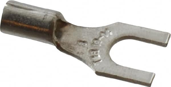 Thomas & Betts - #8 Stud, 18 to 14 AWG Compatible, Noninsulated, Crimp Connection, Standard Fork Terminal - A1 Tooling