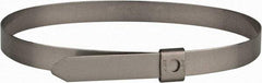 Thomas & Betts - 10" Long Natural (Color) Stainless Steel Standard Cable Tie - 200 Lb Tensile Strength, 0.38mm Thick, 4" Max Bundle Diam - A1 Tooling