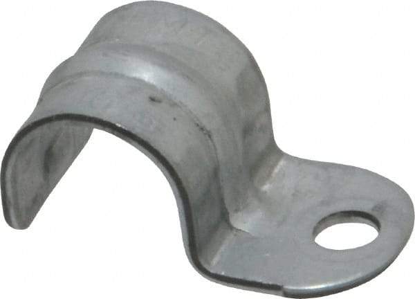 Thomas & Betts - 1/2" Pipe, Steel, Zinc Plated" Pipe or Conduit Strap - 1 Mounting Hole - A1 Tooling