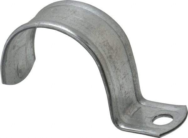 Thomas & Betts - 2" Pipe, Steel, Zinc Plated" Pipe or Conduit Strap - 1 Mounting Hole - A1 Tooling