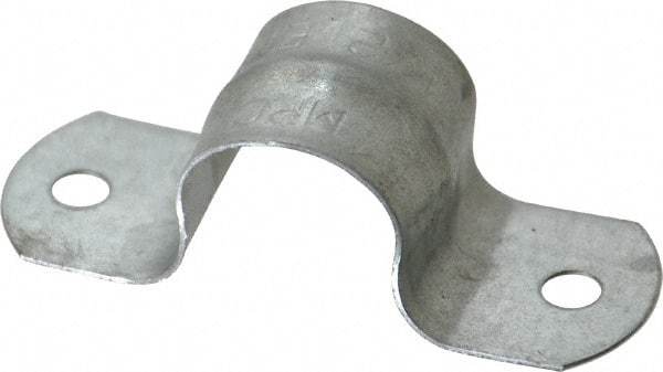 Thomas & Betts - 1/2 Pipe, Steel, Zinc Plated Pipe or Conduit Strap - 2 Mounting Holes - A1 Tooling