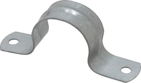 Thomas & Betts - 1-1/4 Pipe, Steel, Zinc Plated Pipe or Conduit Strap - 2 Mounting Holes - A1 Tooling