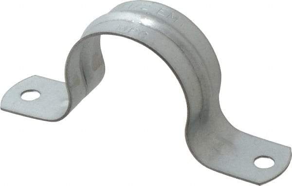 Thomas & Betts - 1-1/2 Pipe, Steel, Zinc Plated Pipe or Conduit Strap - 2 Mounting Holes - A1 Tooling