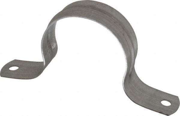 Thomas & Betts - 2 Pipe, Steel, Zinc Plated Pipe or Conduit Strap - 2 Mounting Holes - A1 Tooling