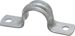 Thomas & Betts - 1/2 Pipe, Steel, Zinc Plated Pipe or Conduit Strap - 2 Mounting Holes - A1 Tooling